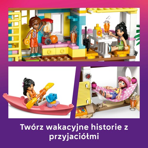 Zestaw konstrukcyjny Friends Domek na plaży z fokami 42699 LEGO 1 sztuka