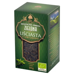 BIO Ekologiczna herbata zielona liściasta Dary Natury 80 g