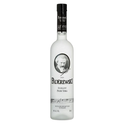 Zestaw wódka czysta Excellent alk. 40,0% obj. + 2 kieliszki Paderewski 700 ml