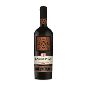 Wino gruzińskie czerwone półwytrawne Pirosmani alk. 12,5% obj. Kazbek Peak 750 ml