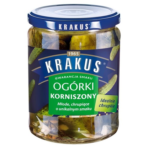 Ogórki korniszony Krakus 500 g
