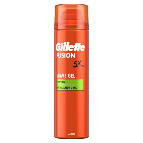Żel do golenia z olejkiem migdałowym do skóry wrażliwej Gillette 200 ml