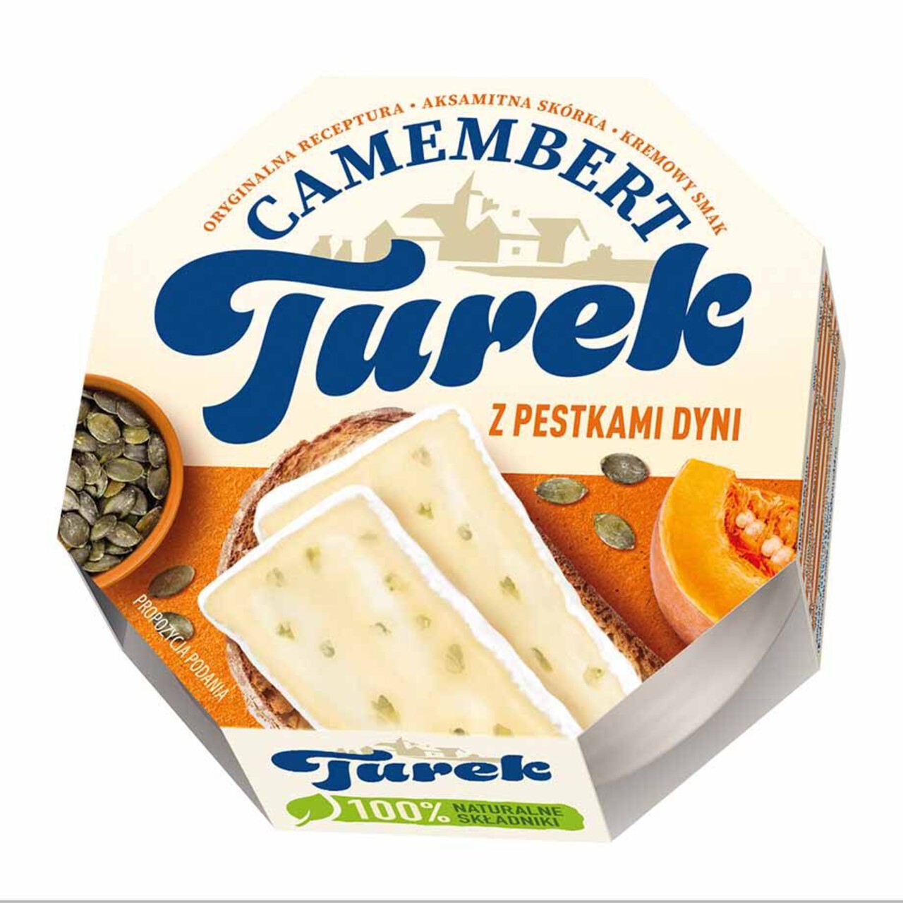 Camembert z prażonymi pestkami dyni Turek 120 g