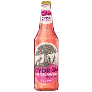 Cydr Miłosławski malinowy alk. 4,5% obj. Fortuna 500 ml