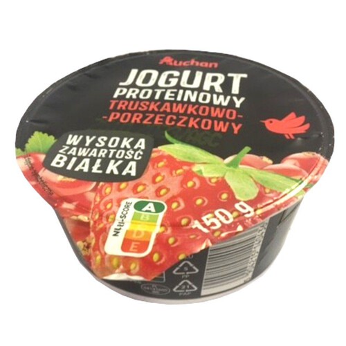 Jogurt proteinowy truskawka - porzeczka  Auchan 150 g