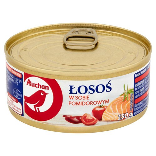 Łosoś kawałki w sosie pomidorowym Auchan 150 g