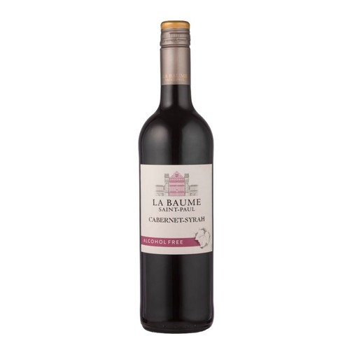 Wino bezalkoholowe czerwone wytrawne Saint Paul Red alk. do 0,5% obj. Domaine de La Baume 750 ml