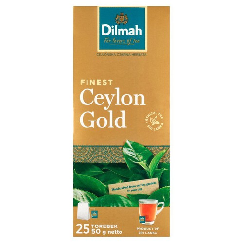 Herbata czarna Ceylon Gold 25 x 2 g Dilmah 25 torebek