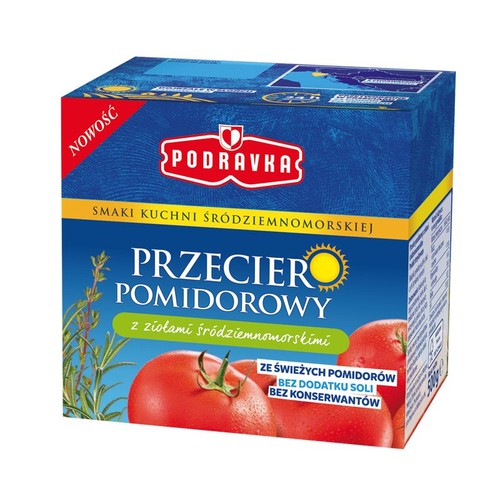 Przecier pomidorowy z ziołami śródziemnomorskimi Podravka 500 g