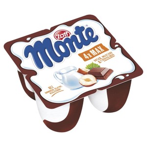 Monte deser mleczny z czekoladą i orzechami Zott 4 x 100 g
