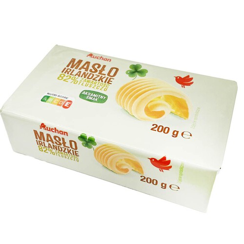 Masło irlandzkie 82% Auchan 200 g