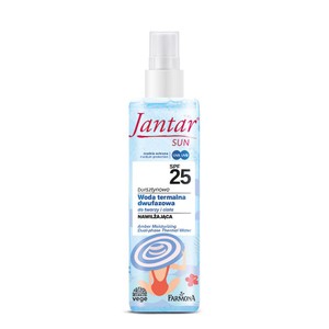 Bursztynowa woda termalna SPF 25 Jantar Sun 200 ml