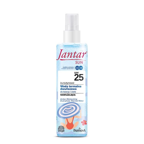 Bursztynowa woda termalna SPF 25 Jantar Sun 200 ml