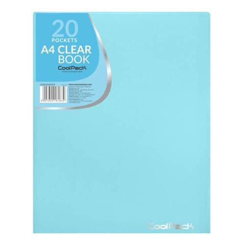 Teczka Clear Book A4 Coolpack Pastel 20 koszulek niebieska CoolPack 1 sztuka