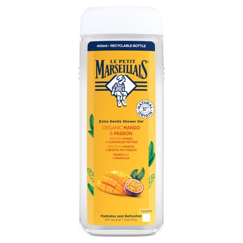 Kremowy żel pod prysznic mango bio & marakuja Le Petit Marseillais 400 ml