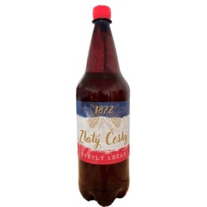 Piwo Svetly Lezak akl.5.4% obj. Zlatý Český 1.5 l