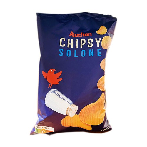 Chipsy ziemniaczane grubo krojone solone Auchan 140 g