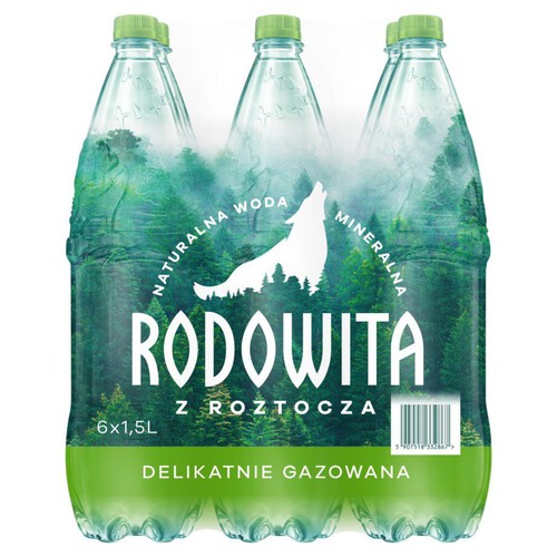 Woda mineralna lekko gazowana  Rodowita z Roztocza 6 x 1,5 l