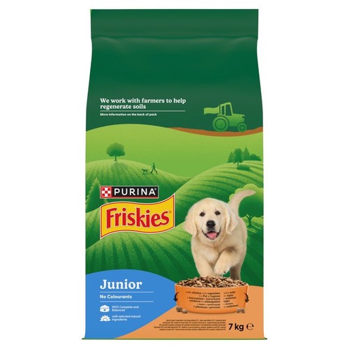 Karma sucha dla psów z kurczakiem i warzywami Junior Purina 7 kg