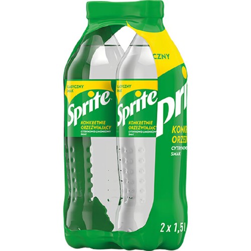 Napój gazowany o smaku cytryny i limonki Sprite 2 x 1,5 l