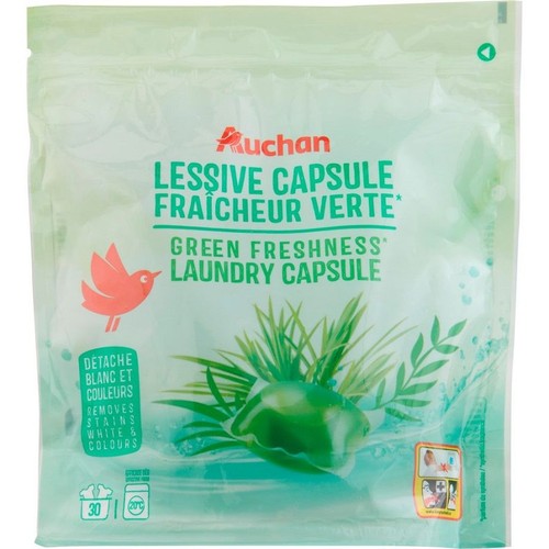 Kapsułki do prania uniwersalne Freshgreen Auchan 300 g