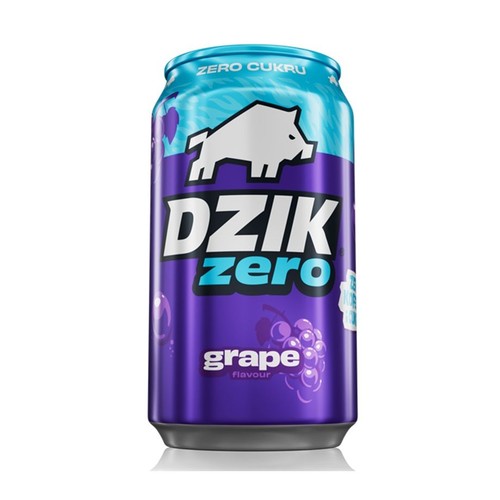 Napój energetyzujący Grape bez dodatku cukru WK Dzik 330 ml