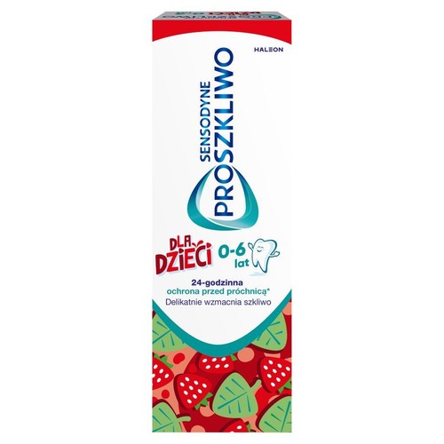 Pasta do zębów Sensodyne Proszkliwo dla dzieci w wieku 0-6 lat. Wzmacnia szkliwo i chroni przed próchnicą.