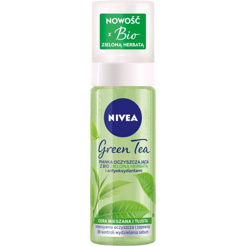 Pianka oczyszczająca z Bio zieloną herbatą NIVEA 150 ml