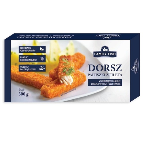 Paluszki rybne z fileta dorsza Family Fish 300 g