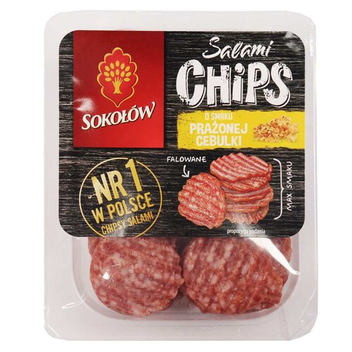 Salami Chips o smaku Prażona Cebulka Sokołów 60 g