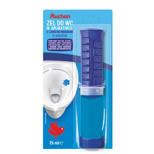 Żel do WC w aplikatorze o zapachu morskim Auchan 75 ml