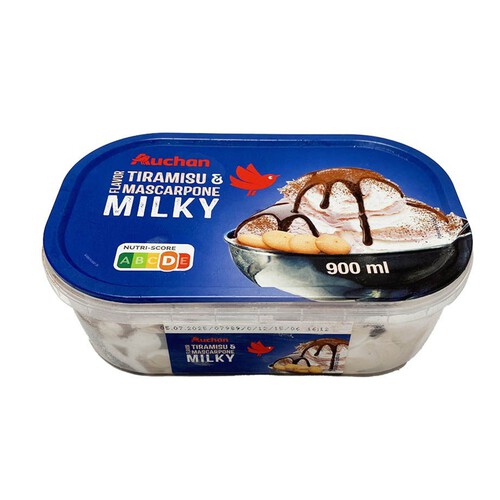 Lody tiramisu mascarpone Auchan 900 ml