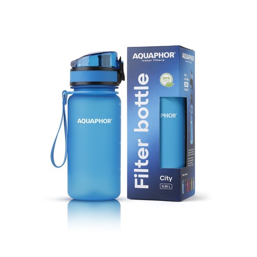 Butelka filtrująca City niebieska 350 ml Aquaphor 1 sztuka