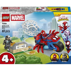 Marvel Spidey i super-kumple Spidey na motocyklu kontra Rhino 11206 LEGO 1 sztuka