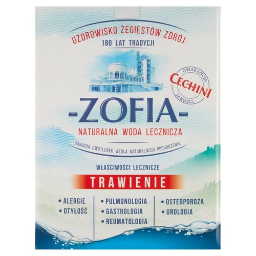 Naturalna woda lecznicza Zofia Uzdrowisko Żegiestów Zdrój 5 l