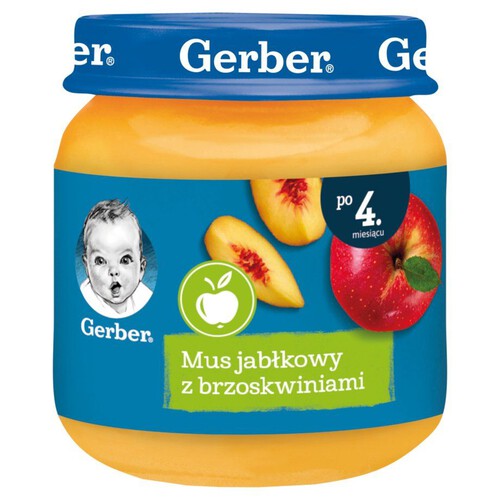 Mus jabłkowy z brzoskwiniami Gerber 125 g