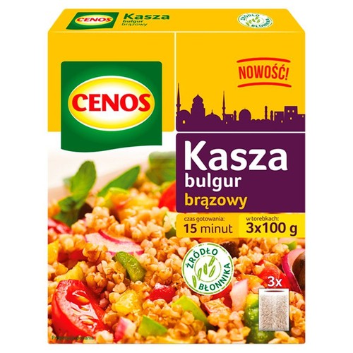Kasza bulgur brązowy Cenos 3 x 100 g