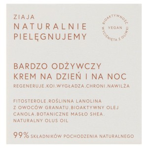 Bardzo odżywczy krem Naturalnie Pielęgnujemy na dzień i na noc Ziaja 50 ml