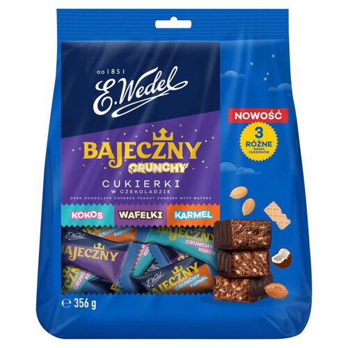 Bajeczny crunchy cukierki w czekoladzie E.Wedel 356 g