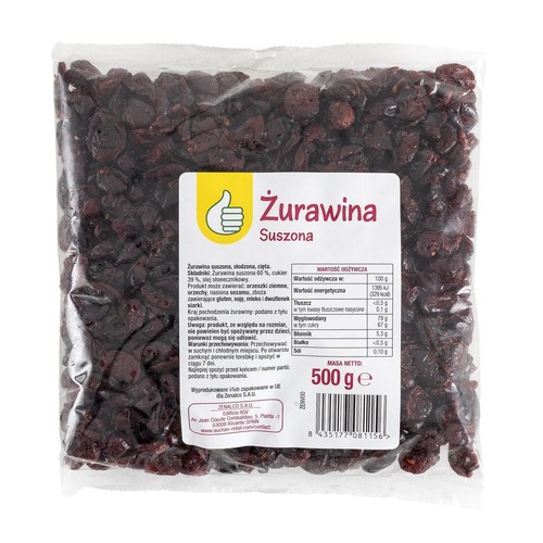 Żurawina suszona Auchan 500 g