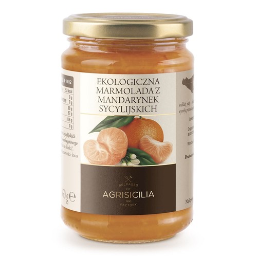 Ekologiczna Marmolada z mandarynek sycylijskich Agrisicilia 360 g