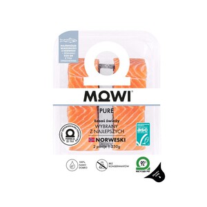 Łosoś świeży ze skórą Mowi 2 x 125 g
