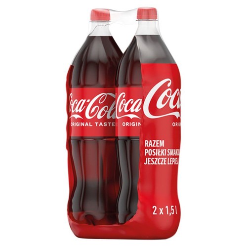 Napój gazowany o smaku cola Coca-Cola 2 x 1.5 l