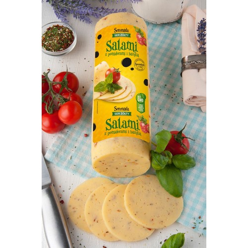 Ser Salami z pomidorem i bazylią plastry Serenada na wagę ok. 250 g