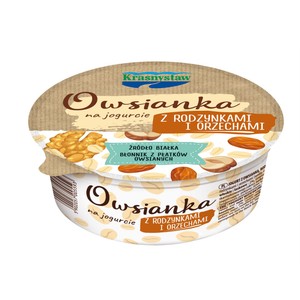 Owsianka na jogurcie z rodzynkami i orzechami  Krasnystaw 250 g