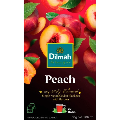 Herbata czarna z aromatem brzoskwinii Dilmah 20 torebek