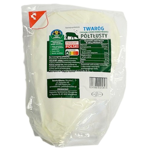 Twaróg półtłusty   Pewni Dobrego na wagę ok 350 g