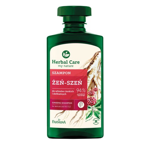 Szampon do włosów ŻEŃ-SZEŃ DO WŁOSÓW CIENKICH I DELIKATNYCH. 330 ml Herbal Care 330 ml