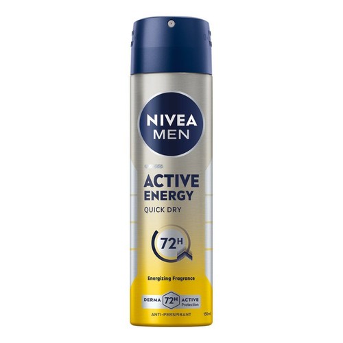 Antyperspirant w sprayu dla mężczyzn Active Energy NIVEA MEN 150 ml