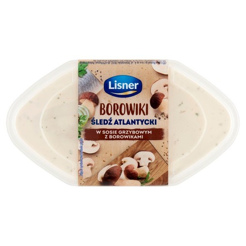 Filety śledziowe w sosie grzybowym z borowikami Lisner 280 g 